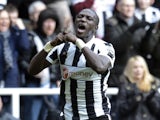 Newcastle's Moussa Sissoko celebrates his equaliser against Southampton on February 24, 2013