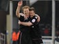Birmingham City's Chris Burke celebrates after scoring his side's second goal against Peterborough on February 23, 2013