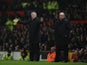 Opposing bosses Sir Alex Ferguson and Brian McDermott on the touchline on February 18, 2013