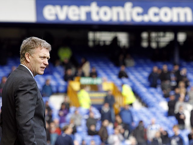 Everton manager David Moyes prior to his sides match against Bolton Wanderers on January 26, 2013