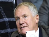 Former Everton boss Joe Royle watches a game from the stands on 29 October 2011