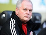 Swindon boss Kevin MacDonald prior to kick-off in the match against Coventry on March 2, 2013