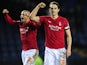 Nottingham Forest players celebrate their victory over Sheffield Wednesday on March 2, 2013