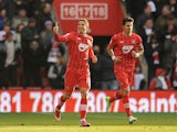 Southampton's Gaston Ramirez celebrates after scoring his side's first goal against QPR on March 2, 2013