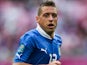 Italy's Emanuele Giaccherini in action during Euro 2012 on June 14, 2012