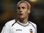 Valencia's Jeremy Mathieu in action against Chelsea on December 6, 2011