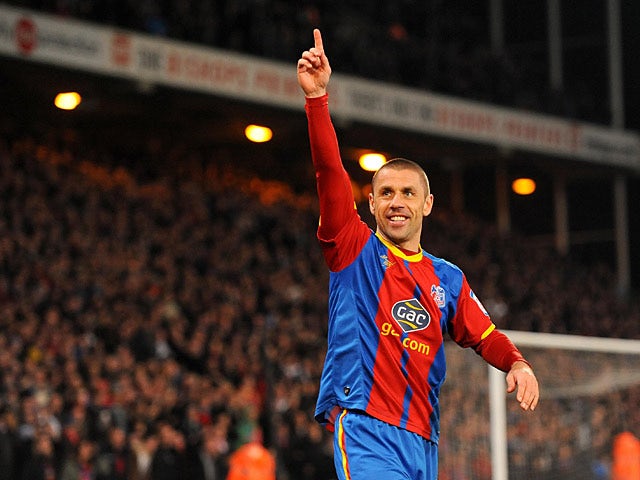 Crystal Palace's Kevin Phillips celebrates after scoring his second against Hull on March 5, 2013