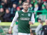 Kevin Thomson makes his return to Hibs as a substitute against Hearts on March 10, 2013