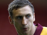 Northampton's Louis Moult, when playing for Bradford on August 10, 2010