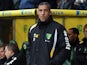 Norwich City manager Chris Hughton prior to his side's match against Southampton on March 9, 2013