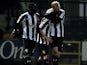 Notts County's Neal Bishop celebrates scoring against Leyton Orient on March 6, 2013