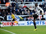 Papiss Cisse smashes in winning goal against Stoke on March 10, 2013