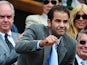 Pete Sampras in the stands at the Wimbledon Championships on July 5, 2009