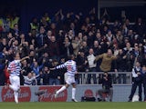 Queens Park Rangers striker Loic Remy celebrates scoring against Sunderland on March 9, 2013