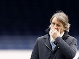 Manchester City manager Roberto Mancini prior to his side's match against Everton on March 16, 2013