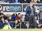 Everton manager David Moyes during his team's match with Manchester City on March 16, 2013