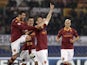 Roma captain Francesco Totti celebrates a goal against Parma on March 17, 2013