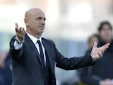 Siena coach Giuseppe Sannino during his side's Seria A match with Cesena on March 11, 2012