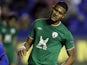 Rubin Kazan's Jose Rondon reacts after missing a chance to score against Levante on March 7, 2013