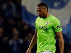 Malag's Julio Baptista during his side's match against FC Porto on February 19, 2013