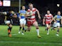 Wigan Warriors Liam Farrell runs clear to score a try during the Super League match against Leeds Rhinos on March 15, 2013