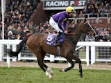 Lord Windermere ridden by Davy Russell on Ladies Day, during the Cheltenham Festival on March 13, 2013