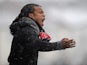 Barnet player manager Edgar Davids on the touchline during the match against Cheltenham on March 23, 2013
