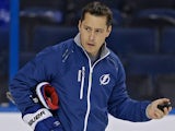 Tampa Bay Lightening head coach Guy Boucher watches his team during training on January 18, 2013