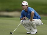 Kevin Streelman lines up a putt during the Tampa Bay Championship golf tournament on March 17, 2013