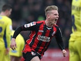 Bournemouth's Matt Ritchie scores his team's second against Bury on March 23, 2013