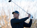 Tiger Woods hits a shot from the 10th during the first round of the Arnold Palmer Invitational tournament on March 21, 2013