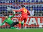 Wales' Gareth Bale scores a penalty against Croatia on March 26, 2013