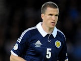 Scotland's Gary Caldwell during the World Cup qualifying match with Macedonia on September 11, 2012