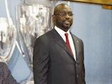 Former AC Milan player George Weah on March 13, 2011