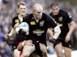 London Wasps' Jonny O'Connor runs at the Toulouse defence during the Heineken Cup match on October 30, 2005