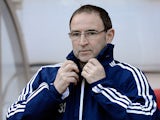 Sunderland boss Martin O'Neill prior to kick-off against Manchester United on March 30, 2013