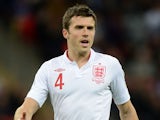 England's Michael Carrick during their World Cup qualifiying match with San Marino on October 12, 2012