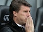 Swansea City boss Michael Laudrup during the match against Spurs on March 30, 2013
