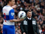 Reading boss Nigel Atkins on the touchline during the match against Arsenal on March 30, 2013