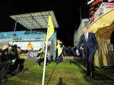 England boss Roy Hodgson walks out the tunnel before the game with Montenegro on March 26, 2013