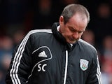 West Brom boss Steve Clarke during the match against West Ham on March 30, 2013