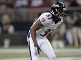 Baltimore Ravens free safety Christian Thompson during his side's game against the St. Louis Rams on August 30, 2012