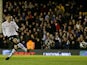 Dimitar Berbatov scores the opening goal from the penalty spot against QPR on April 1, 2013