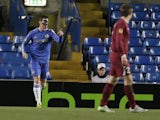 Chelsea forward Fernando Torres celebrates a goal against Rubin Kazan on April 4, 2013