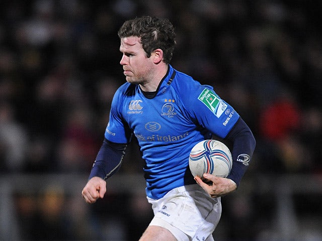 Leinster's Gordon D'Arcy runs in to score his team's first try against London Wasps on April 5, 2013