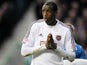Heart's player Michael Ngoo during the Scottish Communities League Cup semi final on January 26, 2013