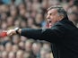 West Ham boss Sam Allardyce on the touchline during the match against Liverpool on April 7, 2013
