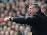 West Ham boss Sam Allardyce on the touchline during the match against Liverpool on April 7, 2013