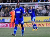 Watford's Troy Deeney celebrates after scoring the opening goal against Hull on April 2, 2013