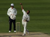 Yorkshire's Adil Rashid bowls a delivery during his side's match against Worcestershire on April 10, 2011